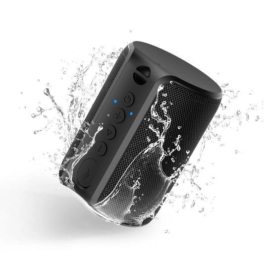 Bluetooth Portable Speaker, IPX7 Waterproof, Bluetooth 5.0, 12H Playtime,Black