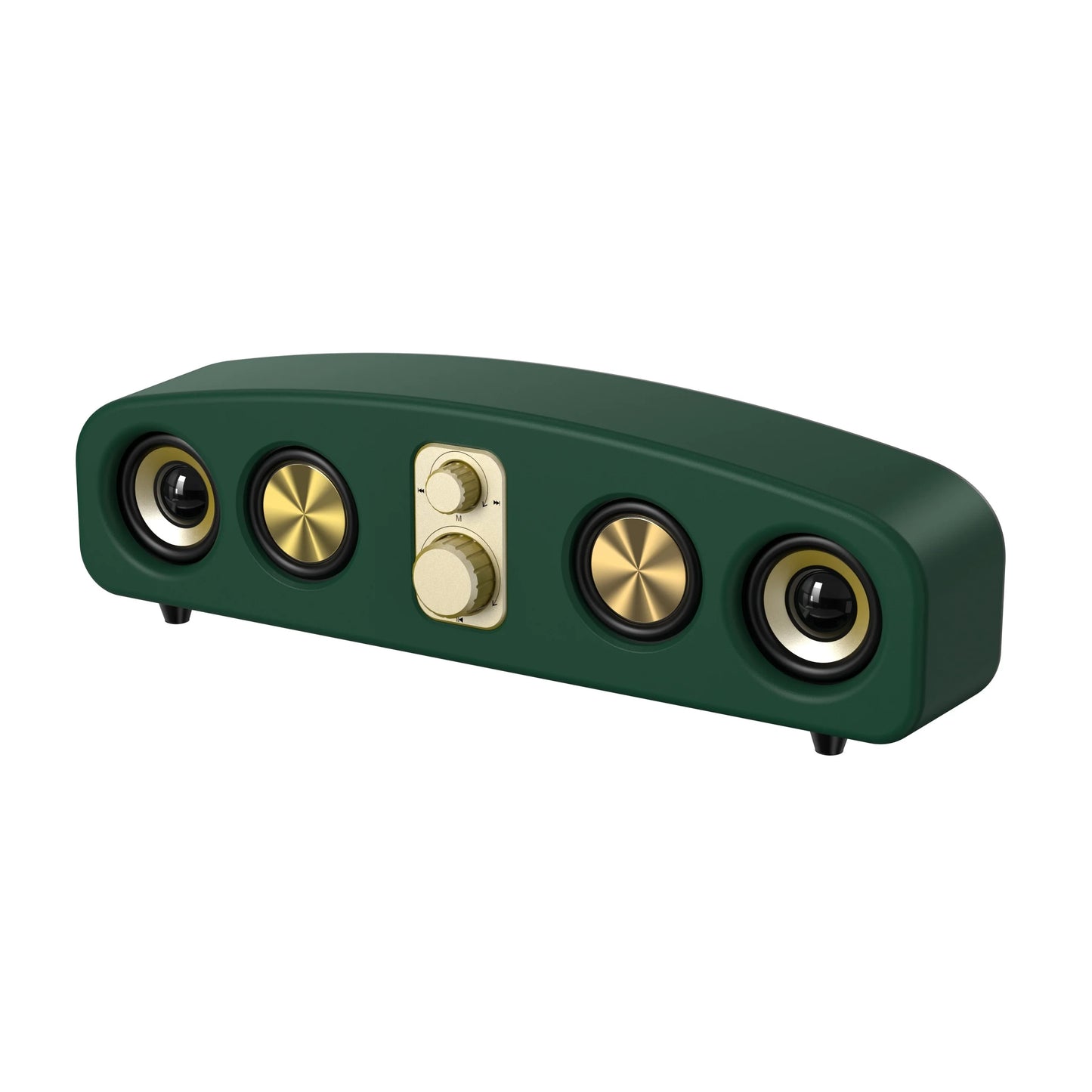 Desktop Wireless Speakers (Wood Grain), Portable Speakers, 3D Stereo and Subwoofer, Music, Movie Assisted Amplification Gifts