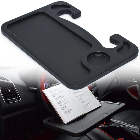 2 in 1 Car Steering Wheel Desk | Steering Wheel Tray for Laptop Car Mount with Pen Holder